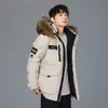 Auténticas Chaquetas Nuevas de Plumas de Ganso de Invierno para Hombres y Mujeres, Parka Gruesa para Clima Extremo al Aire Libre, Chaquetas de Trabajo para Parejas