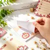 Lindas Notas Adhesivas de Manzana Papel Adhesivo para Estudiantes Material de Diario de Alto Valor Pegatinas Pegatinas de Mensajes de Oficina Regalos