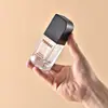 Vein Patent Plateado 30ml Botella Cuadrada Plana Redondeada para Base de Maquillaje Líquida Botella Cosmética Botella de Empaque Botella de Vidrio para Loción Botella Rellenable de Viaje