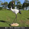 Simulação de guindaste ao ar livre, escultura, jardim, paisagem, jardim, jardim de pedras, piscina, decorações de pátio, guindaste branco, ornamentos de guindaste de coroa vermelha