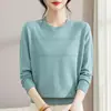 Camiseta de manga larga para mujer, estilo mamá, moda de otoño, top casual, adecuada para mediana edad y personas mayores, primavera y otoño, versátil camiseta de punto