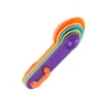 Colher de medida combinada transfronteiriça ferramentas de panificação DIY colher para leite em pó para assar bolo com escala colher de medida plástica colorida de 4 peças