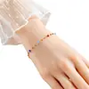 Cadena de Clavícula Versátil de Acero Inoxidable con Piedra de Color Irregular de Nueva Moda Colorida Pulsera Collar para Mujer Joyería al por Mayor