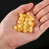 Jingde Joyería Porcelana Blanca Natural Flor Blanca Espaciadores de Cera Densa Accesorios para Joyería DIY Aceite Alto Aceite de Pollo Cera de Abeja Amarilla Cuentas Sueltas Venta al por Mayor