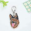 Nuevo Llavero Metálico Creativo de Nicho Perro Mascota Dibujo Animado Lindo Colgante Cierre de Langosta Encanto para Bolso Venta al por Mayor