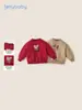 [Novo Produto] Moletom Grosso Infantil Outono Novo Estilo Tops para Meninos Roupas de Bebê com Forro de Fleece para Meninas de 3 Anos