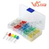 F3 3mm LED diodo emissor de luz tubo emissor de luz em caixa 500 100 por cor 5 cores total 500PCs
