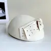 Boina Perforada Estilo Tweed para Mujer Otoño e Invierno Sombrero de Fieltro de Lana Australiana Sombrero de Celebridad Sombrero de Azafata de Moda