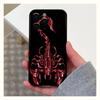 Adecuado para iPhone 15, carcasa de teléfono con diseño de escorpión oscuro y aguijón de comercio exterior.