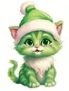 Pingente Gato Bebê Grinch Transfronteiriço Decoração de Natal Árvore de Natal Bola de Natal Acrílica Superfície Plana
