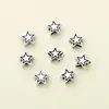 Cuentas de estrella de cinco puntas lindas estilo Ins s925 plata esterlina estrellas cuentas plateadas cuentas sueltas diy cuerda trenzada con cuentas accesorios plateados
