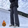 Pantalones casuales softshell a prueba de tres elementos para hombres y mujeres, estilo dopamina de otoño, pantalones de trabajo rectos holgados multicolores para exteriores para mujeres