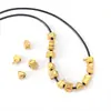 Cuentas de Agujero Grande de Calavera de Búho de Corazón Doble para Collar Pulsera DIY Cuerda Cuentas Accesorios de Acero Inoxidable