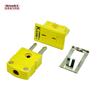 Termopar tipo K enchufe amarillo pequeño SMPW-K-M/F conector amarillo macho y hembra para zócalo de panel