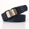 Cinturón de Lona Casual para Hombre con Hebilla Automática de Nailon sin Dientes de Venta Caliente Fresco, Transpirable, Combinable con Todo, para Jeans