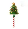 Varinha Mágica de Natal Impressa em 3D, Enfeite Decorativo, Presente de Feriado Transfronteiriço, Design de Boneco de Neve Rena para Árvore de Natal