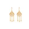 Yuebao Jewelry S925 Prata Esterlina Banhado Hetian Jade Novo Chinês Retro Auspicioso Ruyi Brincos De Borla Elegante Gancho De Orelha