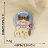Adorable y Lindo Gato Astronauta Espacial Decoración para Maletas Accesorios para Ropa Manualidades Bloc de Notas Parche DIY Parche de Tela