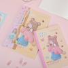 QingyifAng DorA VitAlity Girl Encuadernación Inalámbrica A5 Lindo Cuaderno de Dibujos Animados Bloc de Notas Diario