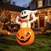 Em Estoque Abóbora Inflável de Halloween Fantasma Tumbler Decoração de Festa ao Ar Livre de Natal Lanterna de Abóbora de Halloween