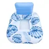 Silla Flotante Inflable Doble Arcoíris con Lentejuelas Transfronteriza para Adultos, Flotador de Natación, Cama Flotante Portátil para Agua