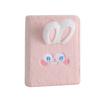 Álbum de seis hojas sueltas de conejo de peluche de dibujos animados A5, álbum de tres pulgadas para niña, álbum de almacenamiento de tarjetas pequeñas, álbum de tarjetas de estrella para estudiantes