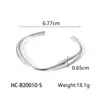 Pulsera Minimalista de Acero Inoxidable Estilo Europeo y Americano para Mujer, Pulsera Versátil de Acero de Titanio Que No Se Desvanece