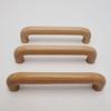 Manija de mueble de madera maciza manija de puerta de gabinete con recubrimiento de fieltro manija de cajón manija de puerta de doble orificio de tronco manija de arco