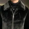 Ropa de Abrigo de Invierno para Hombre Terciopelo de Visón Algodón Ropa de Abrigo Color Sólido Engrosada Chaqueta Cálida Moda Tendencia Ropa de Abrigo de Imitación de Piel Estilo Corto