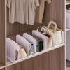 Rack de bolsa de partição transparente Amazon Wardrobe Display Storage Rack Splicing Wavy Bag Storage