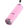 Lanterna Mini de Luz Forte, Portátil, à Prova d'Água, 9 LEDs de Luz Branca, Liga de Alumínio, Carcaça Externa Pequena, Portátil de Mão, com Característica Fluorescente, Tipo Portátil