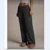 En Stock Primavera/Verano 2026 Moda Femenina Transfronteriza Europea y Americana Rayas Casual Versátil Pierna Ancha Acampanados Pantalones Largos Delgados