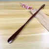 Calzador de Madera Maciza para Uso en Casa, Mango Largo, para Personas Mayores y Mujeres Embarazadas, No Necesita Agacharse, Herramienta para Ponerse Zapatos, Calzador de Madera, 75 cm