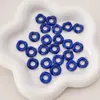 Jenga Colorido DIY Hecho a Mano Cadena para Teléfono Móvil con Cuentas Llavero Colgante Accesorios con Cuentas Agujero Grande Cuentas de Partición Ondulada