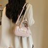Bolsa de Boliche Texturizada 2025 Novo Estilo Feminina Pequena Bolsa Almofada de Massa Versátil Moda Portátil Bolsa Transversal