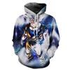 Comercio electrónico transfronterizo 2022 Nuevo Sudadera deportiva con capucha de Dragon Ball Rey Mono Saiyajin con impresión digital 3D de cuerpo completo