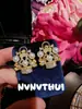 Pulseira Dourada Esculpida em Floco de Neve Estilo Antigo Brilhante, Nova Pulseira Chinesa com Contas de Feijão da Sorte Dopamina