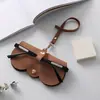 Estuche para gafas, bolsa para gafas, funda de cuero de alta calidad para gafas de sol de verano, bonita bolsa para gafas, moderna y portátil.