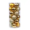 Decoraciones Navideñas en Stock Transfronterizas 3/4/6/8cm Set de Bolas Navideñas Coloridas Electroplateadas Adornos para Árbol de Navidad