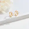 Brincos de Prata Esterlina S925 com Zircônia e Pérola Studs 2026 Novo Temperamento Moda Design de Nicho Brincos Stud Brincos de Orelha Mulheres