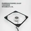 Ventilador de refrigeración de flujo axial para caja de computadora, almohadilla de silicona antichoque, anillo de goma, pegamento 9CM 3mm de grosor