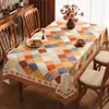 Mantel Rectangular Estilo Americano 2026 Modelo Nuevo Impermeable Resistente al Aceite Lavable Mantel para Mesa de Comedor que Mejora la Atmósfera Lujo Ligero Mantel de Gama Alta