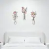 Conjunto da Moda Tendência Metal Ferro Floral Pendurado na Parede Decoração de Parede Minimalista Moderna Presente de Inauguração Frete Grátis