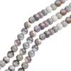 Tao 8/10mm Contas de Vidro Cinza Laranja DIY Pulseira Pulseira Contas de Vidro Material Contas Soltas de Vidro Atacado