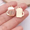 Mezcla 25 Botellas de Vino, Bebidas, Copas de Vino, Botellas de Leche, Colgantes de Aleación para Gotear Aceite, Pulseras DIY, Collares, Llaveros, Accesorios para Joyería