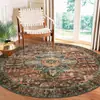 Manta Decorativa Redonda Persa Retro Transfronteriza para Mesita de Noche de Dormitorio Alfombrilla Redonda para Piso Alfombra de Sala de Estar Manta para Sofá Mesa de Centro Stock Disponible
