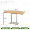Conjunto de mesa e cadeira para cafeteria, mesa e cadeira de madeira maciça para loja de chá com leite, loja de bolos e sobremesas, comercial, restaurante, cadeira de jantar comercial de aço inoxidável