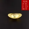 Ornamento de Lingote de Cobre Sólido, Lingote Grande de Latão Dourado, Barra de Ouro, Decoração de Casa para Riqueza, Item de Artesanato