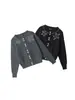 Heyhenry 2025 Nuevo Cardigan de Punto con Perlas para Otoño e Invierno para Mujer para Usar por Dentro y por Fuera Chaqueta Corta de Punto