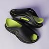 Novedad de Verano Calzado de Dos Colores Boca de Pez Exterior Versátil Pantuflas Suaves Suela Gruesa Sandalias Ligeras de Playa para Hombres y Mujeres